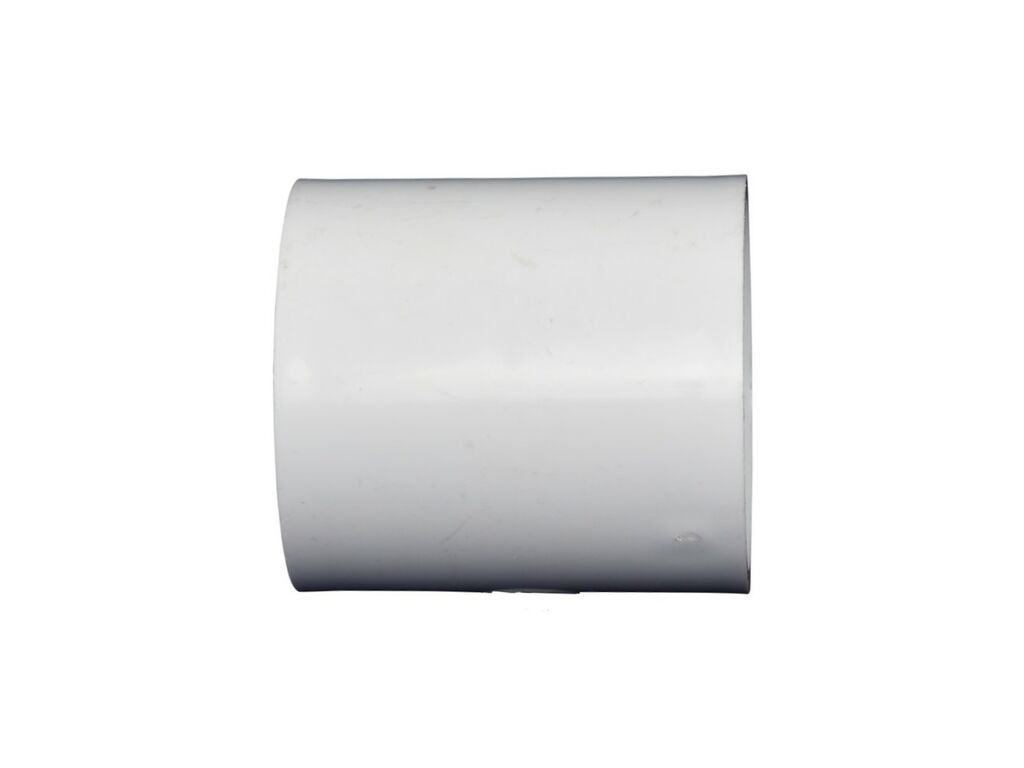 PVC 50mm White Straight Connector Fitting