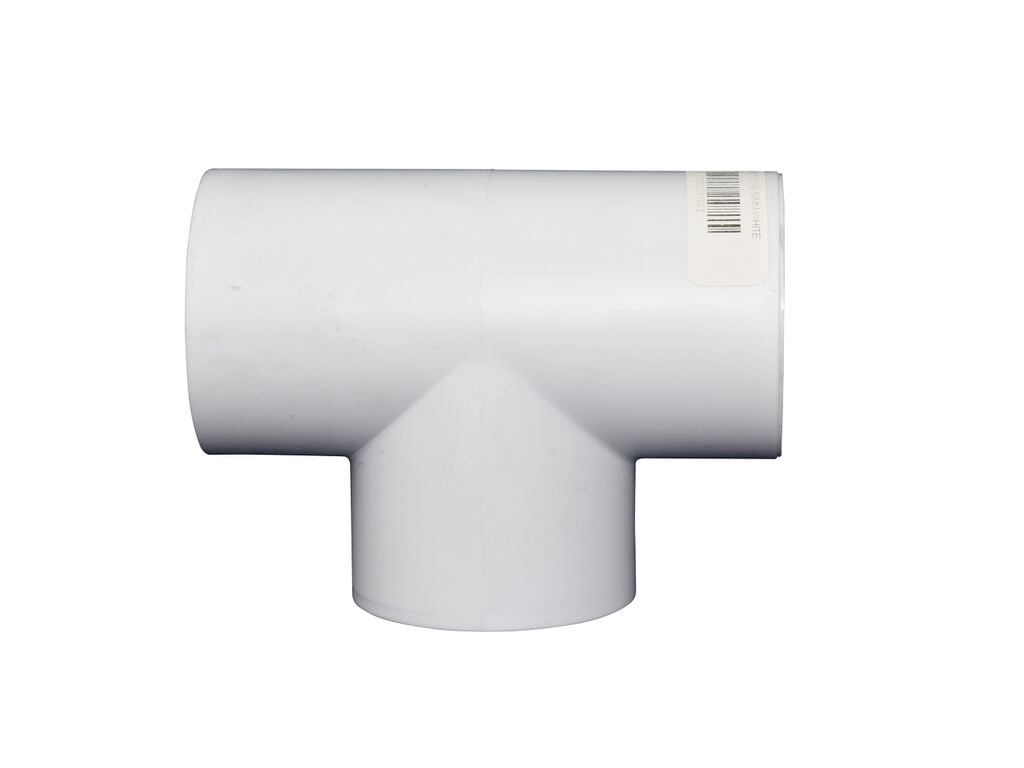 PVC 50mm White T-Piece Fitting