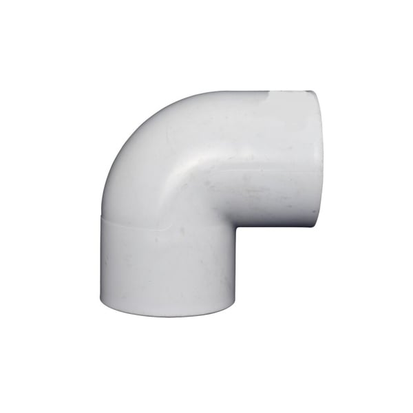 PVC 50mm White 90° Elbow Fitting