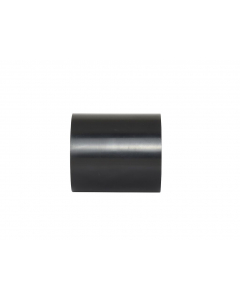 PVC 50mm Black Straight Connector Fitting
